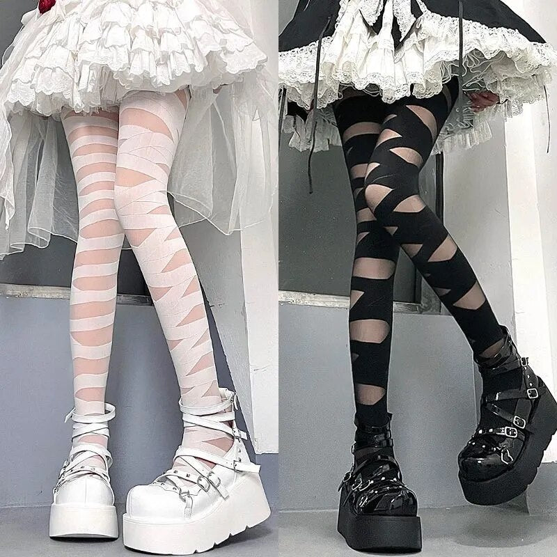 Vertical Stripe Tights – Lolita Collective