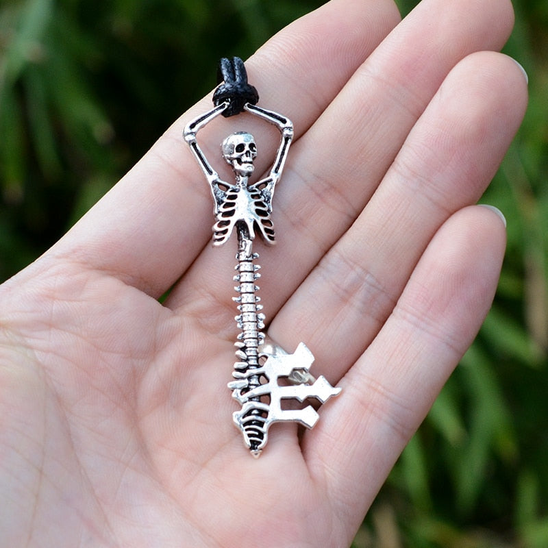 Skull Key Pendant Necklace