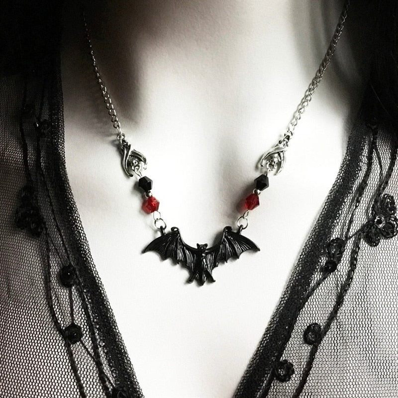 Alchemy gothic clearance bat necklace