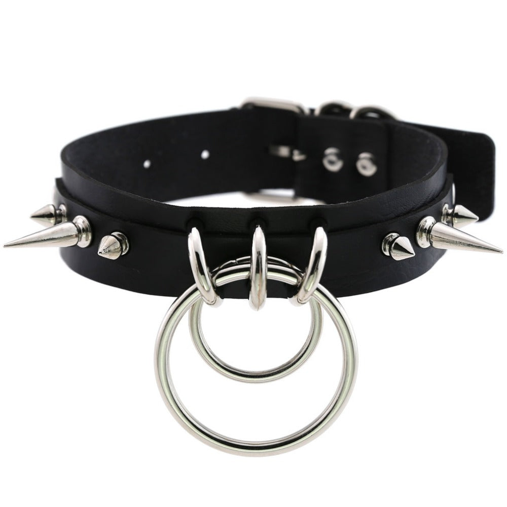 Illusion' Black Alt Ring Spike Choker – Rags n Rituals