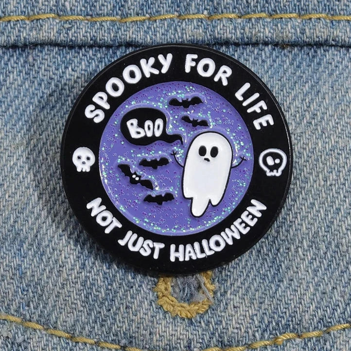 Boo Ghost Enamel Pin