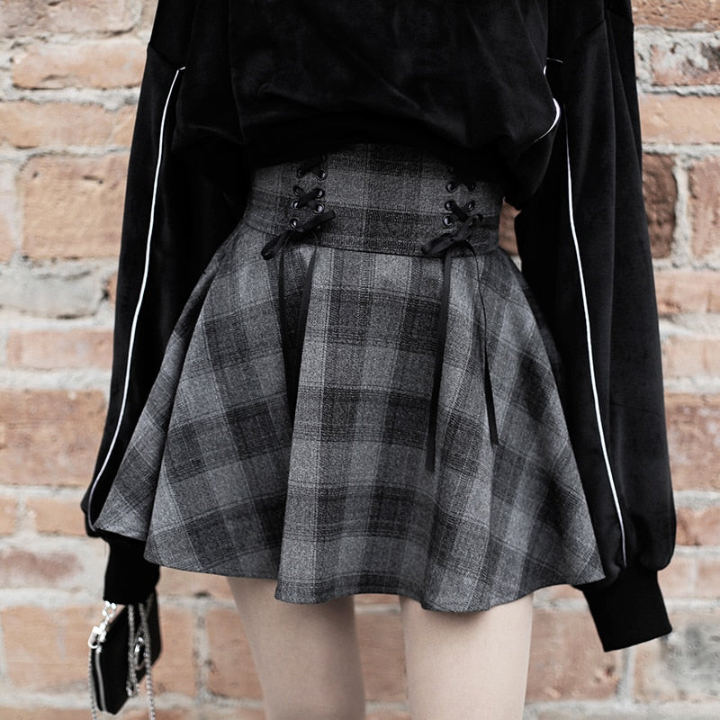 Gray clearance flannel skirt